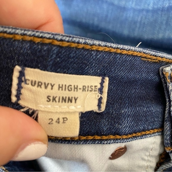 MADEWELL CURVY HIGH RISE SIZE 24p ANKLE / CROPPED SKINNY JEANS - Picture 5 of 9